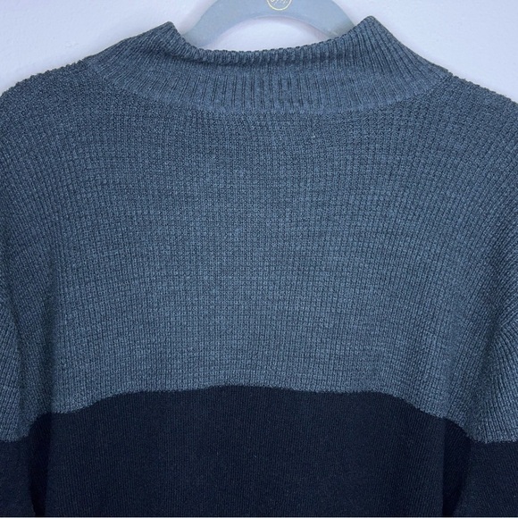 XL DOCKERS GREY BLACK CARDIGAN PULLOVER SWEATER LONG SLEEVE - Picture 5 of 8